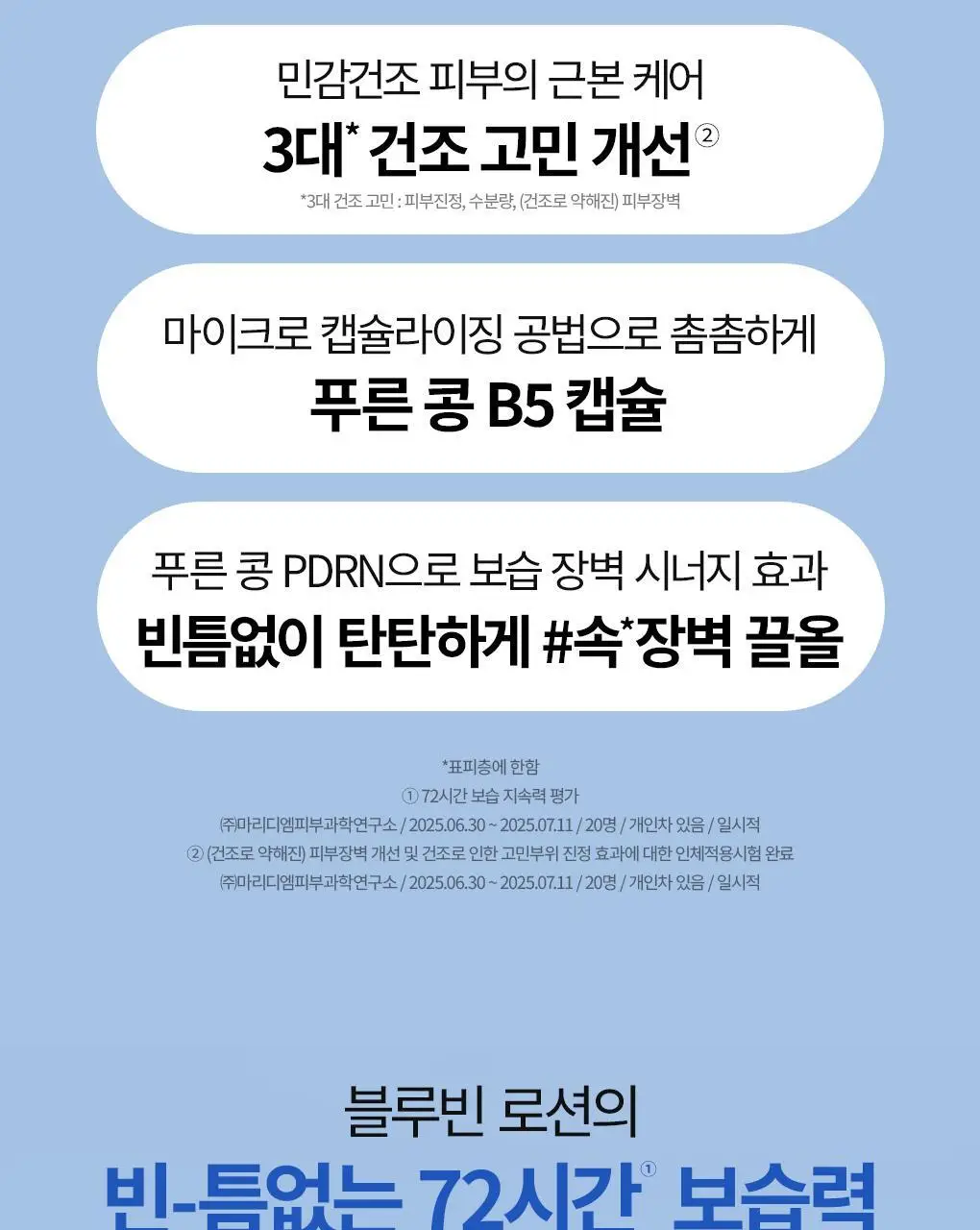 [화해1위] 브링그린 블루빈 B5-PDRN 마일드 로션 230ml (+블루빈크림 7ml) 상세페이지 5